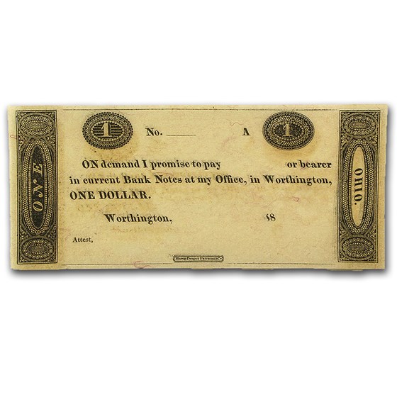 18__ Worthington, OH $1.00 Remainder CU 18__ Worthington, OH $1.00 Remainder CU